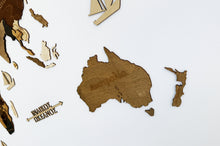 Φόρτωση εικόνας στο εργαλείο προβολής Συλλογής, ΝΕΟΣ Ξύλινος τρισδιάστατος παγκόσμιος χάρτης τοίχου - (190 x 110) / Με ονόματα