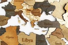 Φόρτωση εικόνας στο εργαλείο προβολής Συλλογής, ΝΕΟΣ Ξύλινος τρισδιάστατος παγκόσμιος χάρτης τοίχου - (190 x 110) / Με αγγλικά ονόματα