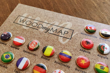 Φόρτωση εικόνας στο εργαλείο προβολής Συλλογής, Διακοσμητικές πινέζες με σημαίες χωρών