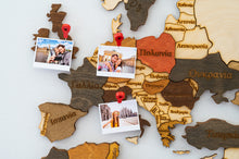 Φόρτωση εικόνας στο εργαλείο προβολής Συλλογής, Ξύλινος τρισδιάστατος παγκόσμιος χάρτης τοίχου - (190 x 110) / Με ονόματα