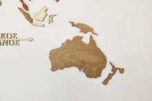 Φόρτωση εικόνας στο εργαλείο προβολής Συλλογής, Ξύλινος τρισδιάστατος παγκόσμιος χάρτης τοίχου - (190 x 110) / Κενός
