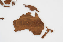 Φόρτωση εικόνας στο εργαλείο προβολής Συλλογής, Ξύλινος παγκόσμιος χάρτης τοίχου ΚΑΣΤΑΝΙΑ - (190 x 110) / Κενός