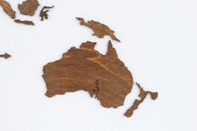 Φόρτωση εικόνας στο εργαλείο προβολής Συλλογής, Ξύλινος παγκόσμιος χάρτης τοίχου ΚΑΣΤΑΝΙΑ - (115 x 65) / Κενός