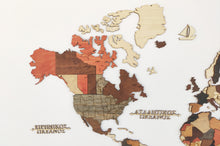 Φόρτωση εικόνας στο εργαλείο προβολής Συλλογής, Ξύλινος τρισδιάστατος παγκόσμιος χάρτης τοίχου - (115 x 65) / Κενός
