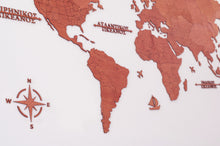 Φόρτωση εικόνας στο εργαλείο προβολής Συλλογής, Ξύλινος παγκόσμιος χάρτης τοίχου ΚΕΡΑΣΙΑ - (190 x 110) / Κενός