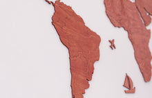 Φόρτωση εικόνας στο εργαλείο προβολής Συλλογής, Ξύλινος παγκόσμιος χάρτης τοίχου ΚΕΡΑΣΙΑ - (190 x 110) / Κενός
