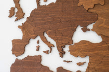 Φόρτωση εικόνας στο εργαλείο προβολής Συλλογής, Ξύλινος παγκόσμιος χάρτης τοίχου ΚΑΣΤΑΝΙΑ - (190 x 110) / Κενός