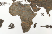 Φόρτωση εικόνας στο εργαλείο προβολής Συλλογής, Ξύλινος παγκόσμιος χάρτης τοίχου ΒΕΓΚΕ - (115 x 65) / Με αγγλικά ονόματα