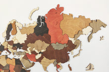 Φόρτωση εικόνας στο εργαλείο προβολής Συλλογής, Ξύλινος τρισδιάστατος παγκόσμιος χάρτης τοίχου - (115 x 65) / Κενός