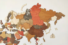 Φόρτωση εικόνας στο εργαλείο προβολής Συλλογής, Ξύλινος τρισδιάστατος παγκόσμιος χάρτης τοίχου - (190 x 110) / Κενός