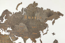 Φόρτωση εικόνας στο εργαλείο προβολής Συλλογής, Ξύλινος παγκόσμιος χάρτης τοίχου ΒΕΓΚΕ - (115 x 65) / Με αγγλικά ονόματα