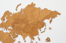 Φόρτωση εικόνας στο εργαλείο προβολής Συλλογής, Ξύλινος παγκόσμιος χάρτης τοίχου ΔΡΥΣ - (190 x 110) / Κενός