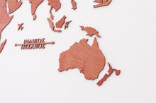 Φόρτωση εικόνας στο εργαλείο προβολής Συλλογής, Ξύλινος παγκόσμιος χάρτης τοίχου ΚΕΡΑΣΙΑ - (190 x 110) / Κενός