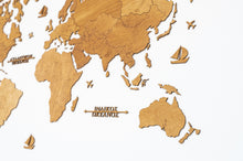 Φόρτωση εικόνας στο εργαλείο προβολής Συλλογής, Ξύλινος παγκόσμιος χάρτης τοίχου ΔΡΥΣ - (115 x 65) / Κενός