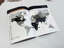 Φόρτωση εικόνας στο εργαλείο προβολής Συλλογής, Έντυπο οδηγιών εγκατάστασης τρισδιάστατου ξύλινου παγκόσμιου χάρτη 115x65 χωρίς ονόματα χωρών