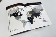 Φόρτωση εικόνας στο εργαλείο προβολής Συλλογής, Ξύλινος παγκόσμιος χάρτης τοίχου ΚΑΣΤΑΝΙΑ - (115 x 65) / Κενός
