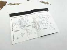 Φόρτωση εικόνας στο εργαλείο προβολής Συλλογής, Έντυπο οδηγιών εγκατάστασης τρισδιάστατου ξύλινου παγκόσμιου χάρτη 115x65 χωρίς ονόματα χωρών
