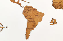 Φόρτωση εικόνας στο εργαλείο προβολής Συλλογής, Ξύλινος παγκόσμιος χάρτης τοίχου ΔΡΥΣ - (115 x 65) / Με αγγλικά ονόματα