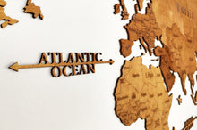 Φόρτωση εικόνας στο εργαλείο προβολής Συλλογής, Ξύλινος παγκόσμιος χάρτης τοίχου ΔΡΥΣ - (115 x 65) / Με αγγλικά ονόματα