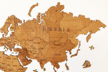 Φόρτωση εικόνας στο εργαλείο προβολής Συλλογής, Ξύλινος παγκόσμιος χάρτης τοίχου ΔΡΥΣ - (115 x 65) / Με αγγλικά ονόματα