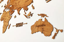 Φόρτωση εικόνας στο εργαλείο προβολής Συλλογής, Ξύλινος παγκόσμιος χάρτης τοίχου ΔΡΥΣ - (115 x 65) / Με αγγλικά ονόματα