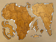 Φόρτωση εικόνας στο εργαλείο προβολής Συλλογής, Ξύλινος παγκόσμιος χάρτης τοίχου ΔΡΥΣ - (115 x 65) / Κενός