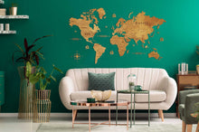 Φόρτωση εικόνας στο εργαλείο προβολής Συλλογής, Ξύλινος παγκόσμιος χάρτης τοίχου ΔΡΥΣ - (190 x 110) / Με αγγλικά ονόματα