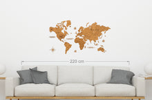 Φόρτωση εικόνας στο εργαλείο προβολής Συλλογής, Ξύλινος παγκόσμιος χάρτης τοίχου ΔΡΥΣ - (115 x 65) / Με ονόματα