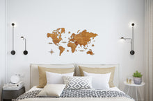 Φόρτωση εικόνας στο εργαλείο προβολής Συλλογής, Ξύλινος παγκόσμιος χάρτης τοίχου ΔΡΥΣ - (115 x 65) / Με αγγλικά ονόματα