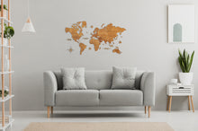 Φόρτωση εικόνας στο εργαλείο προβολής Συλλογής, Ξύλινος παγκόσμιος χάρτης τοίχου ΔΡΥΣ - (115 x 65) / Με αγγλικά ονόματα