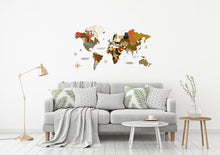 Φόρτωση εικόνας στο εργαλείο προβολής Συλλογής, Τρισδιάστατος ξύλινος παγκόσμιος χάρτης τοίχου 115x65 χωρίς ονόματα χωρών