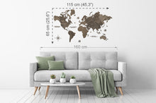 Φόρτωση εικόνας στο εργαλείο προβολής Συλλογής, Ξύλινος παγκόσμιος χάρτης τοίχου ΒΕΓΚΕ - (115 x 65) / Κενός