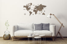 Φόρτωση εικόνας στο εργαλείο προβολής Συλλογής, Ξύλινος παγκόσμιος χάρτης τοίχου ΒΕΓΚΕ - (115 x 65) / Με ονόματα