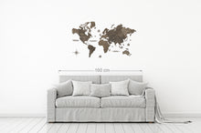 Φόρτωση εικόνας στο εργαλείο προβολής Συλλογής, Ξύλινος παγκόσμιος χάρτης τοίχου ΒΕΓΚΕ - (115 x 65) / Κενός