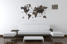 Φόρτωση εικόνας στο εργαλείο προβολής Συλλογής, Ξύλινος παγκόσμιος χάρτης τοίχου ΒΕΓΚΕ - (190 x 110) / Κενός