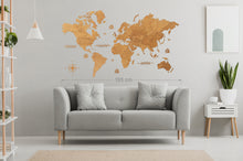 Φόρτωση εικόνας στο εργαλείο προβολής Συλλογής, Ξύλινος παγκόσμιος χάρτης τοίχου ΔΡΥΣ - (190 x 110) / Κενός