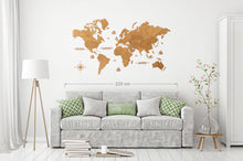 Φόρτωση εικόνας στο εργαλείο προβολής Συλλογής, Ξύλινος παγκόσμιος χάρτης τοίχου ΔΡΥΣ - (190 x 110) / Κενός