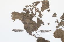 Φόρτωση εικόνας στο εργαλείο προβολής Συλλογής, Ξύλινος παγκόσμιος χάρτης τοίχου ΒΕΓΚΕ - (115 x 65) / Κενός