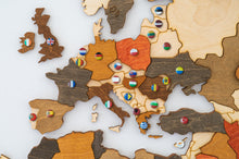 Φόρτωση εικόνας στο εργαλείο προβολής Συλλογής, Ξύλινος τρισδιάστατος παγκόσμιος χάρτης τοίχου - (190 x 110) / Κενός