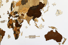 Φόρτωση εικόνας στο εργαλείο προβολής Συλλογής, ΝΕΟΣ Ξύλινος τρισδιάστατος παγκόσμιος χάρτης τοίχου - (190 x 110) / Με αγγλικά ονόματα
