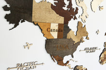 Φόρτωση εικόνας στο εργαλείο προβολής Συλλογής, ΝΕΟΣ Ξύλινος τρισδιάστατος παγκόσμιος χάρτης τοίχου - (190 x 110) / Με αγγλικά ονόματα
