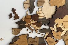 Φόρτωση εικόνας στο εργαλείο προβολής Συλλογής, ΝΕΟΣ Ξύλινος τρισδιάστατος παγκόσμιος χάρτης τοίχου - (115 x 65) / Με ονόματα

