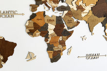 Φόρτωση εικόνας στο εργαλείο προβολής Συλλογής, ΝΕΟΣ Ξύλινος τρισδιάστατος παγκόσμιος χάρτης τοίχου - (190 x 110) / Με αγγλικά ονόματα
