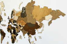 Φόρτωση εικόνας στο εργαλείο προβολής Συλλογής, ΝΕΟΣ Ξύλινος τρισδιάστατος παγκόσμιος χάρτης τοίχου - (190 x 110) / Με ονόματα
