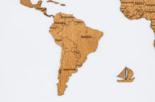 Φόρτωση εικόνας στο εργαλείο προβολής Συλλογής, Ξύλινος παγκόσμιος χάρτης τοίχου ΔΡΥΣ - (115 x 65) / Με ονόματα

