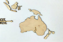 Φόρτωση εικόνας στο εργαλείο προβολής Συλλογής, Ξύλινος παγκόσμιος χάρτης τοίχου ΦΥΣΙΚΟ ΞΥΛΟ - (115 x 65) / Κενός
