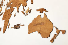 Φόρτωση εικόνας στο εργαλείο προβολής Συλλογής, Ξύλινος παγκόσμιος χάρτης τοίχου ΔΡΥΣ - (190 x 110) / Με αγγλικά ονόματα
