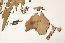 Φόρτωση εικόνας στο εργαλείο προβολής Συλλογής, Ξύλινος παγκόσμιος χάρτης τοίχου ΚΑΡΥΔΙΑ - (190 x 110) / Με αγγλικά ονόματα
